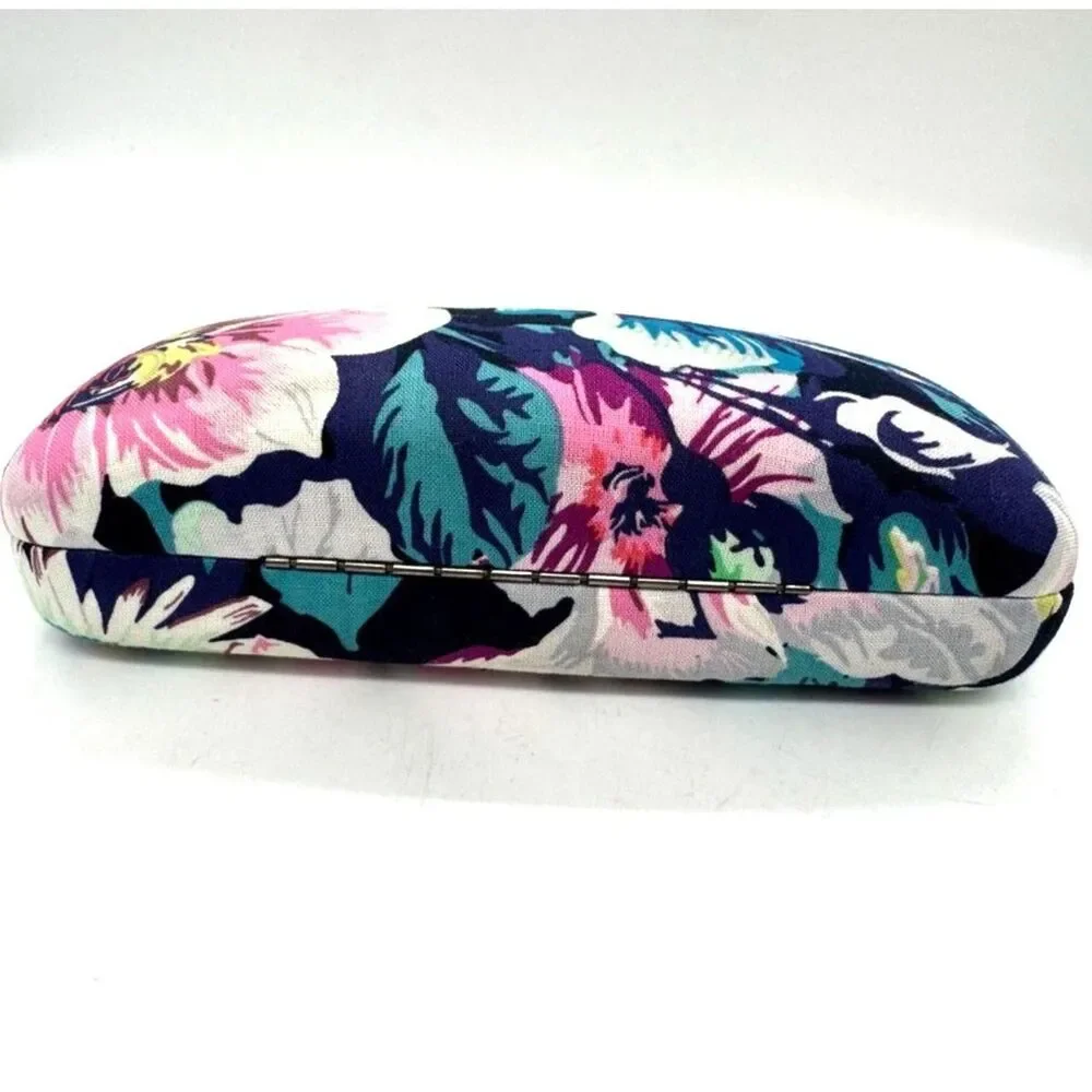 Vera-bradley Women's Purple and Pink Sunglasses Case Clamshell Fabric Covered